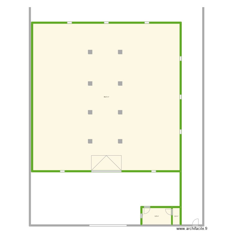 Entrepôt. Plan de 0 pièce et 0 m2