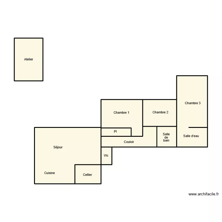 Ile dyeu rouvreau. Plan de 