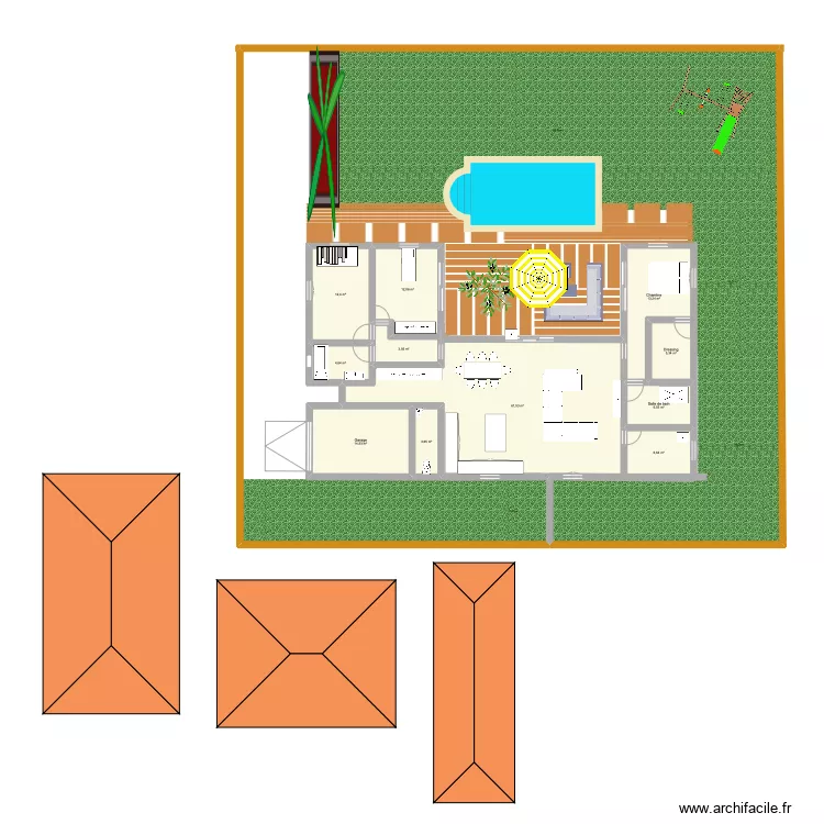 Maison Paraza. Plan de 