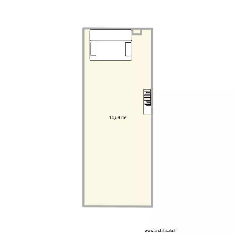 entre 2. Plan de 1  et 15 m²