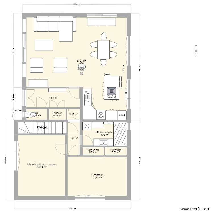 Maison du Tréport - Projet 3. Plan de 16 pièces et 158 m2