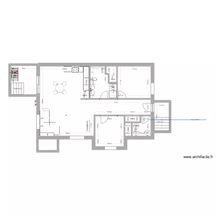 duplex avec poteau salle de lavage dans sdb 2. Plan de 6 et 97 m² duplex avec poteau salle de lavage dans sdb 2. Plan de 6 et 97 m²