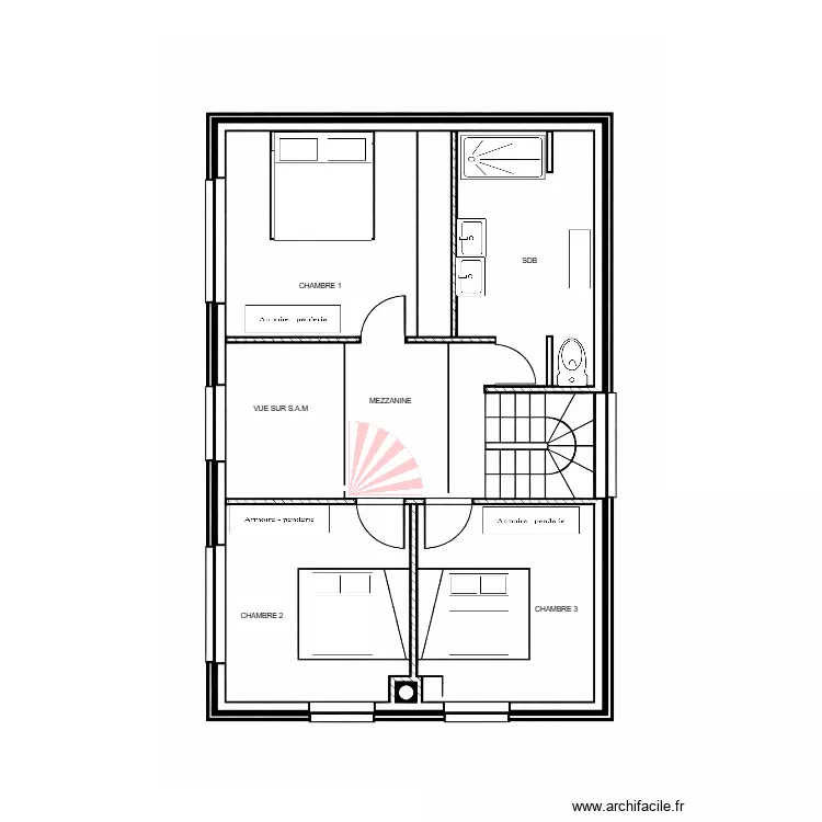 PLAN FRETIN ETAGE. Plan de 