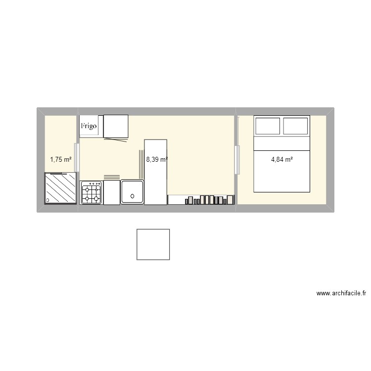 tiny. Plan de 0 pièce et 0 m2