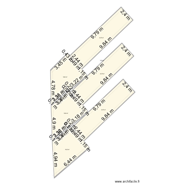 plan45. Plan de 8 pièces et 128 m2