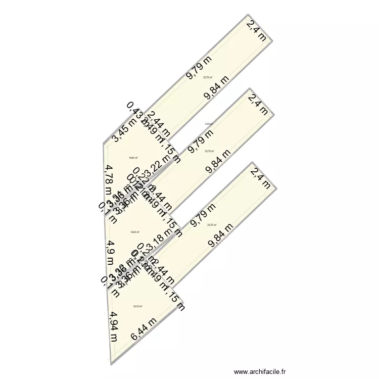 plan45. Plan de 8 pièces et 128 m²