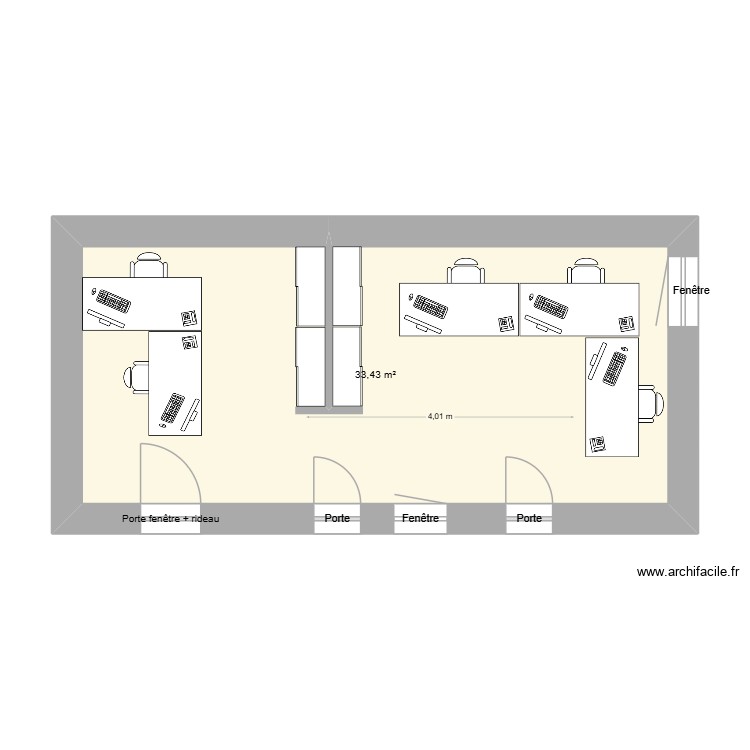 Bureaux RA 2. Plan de 0 pièce et 0 m2