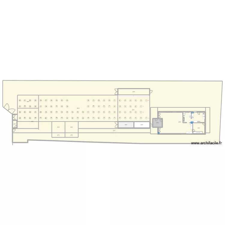 Travaux CLUB HOUSE 2026-2027. Plan de 16 et 2069 m² Travaux CLUB HOUSE 2026-2027. Plan de 16 et 2069 m²