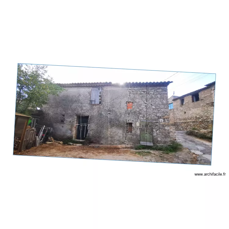 extention cafouche 2. Plan de 