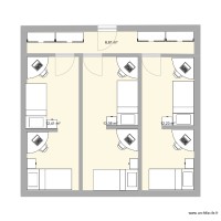 P002 3 par chambre et bureau