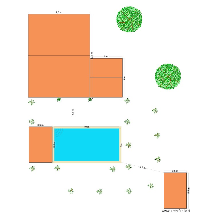 plan dessus. Plan de 0 pièce et 0 m2