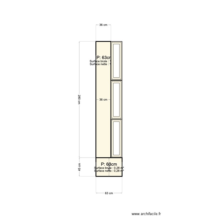 POTEAU. Plan de 0 pièce et 0 m2