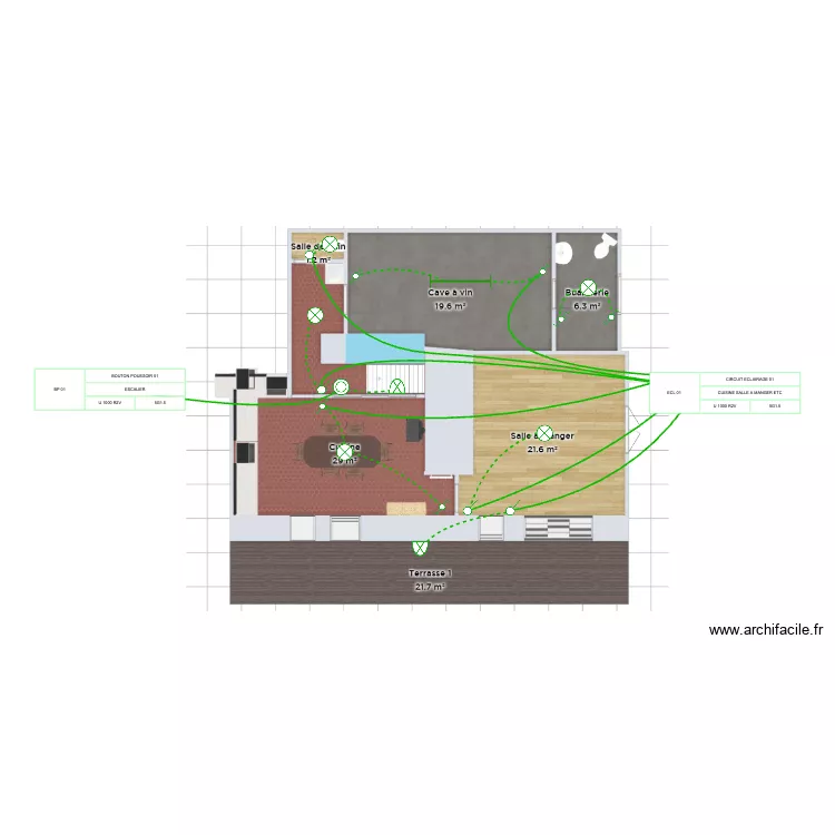 RIVAILLER RDC ECL. Plan de 