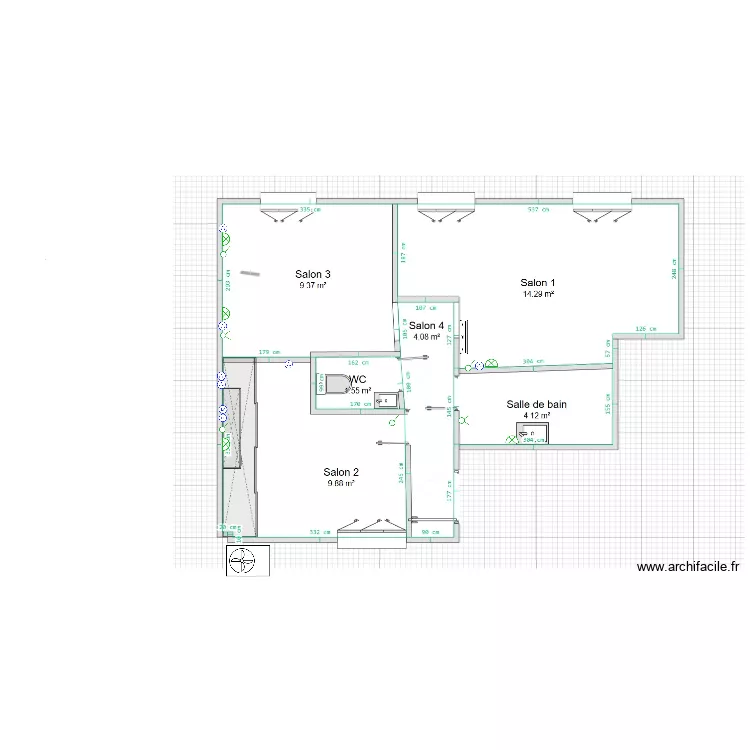 Plan elec &agrave; refaire Romans. Plan de 