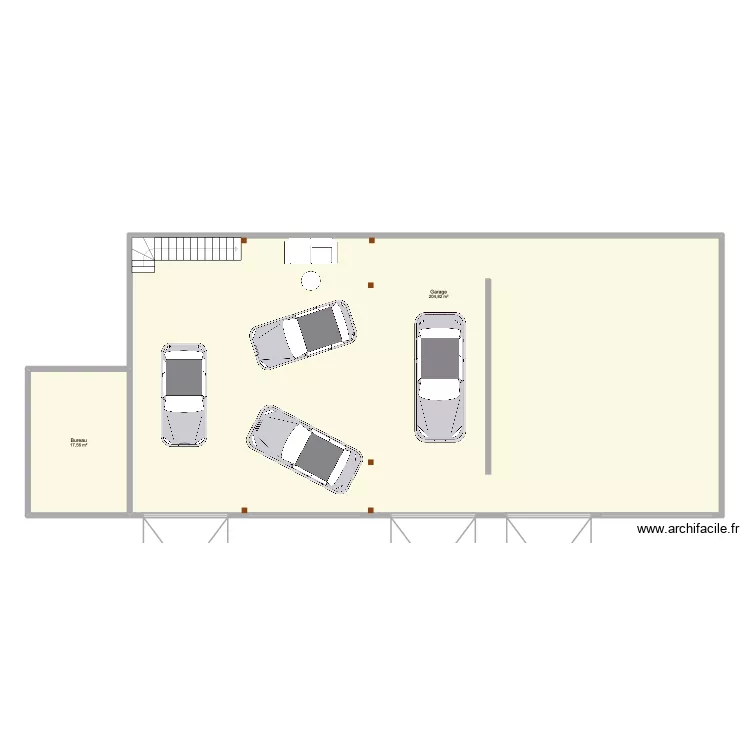 venerque RDC. Plan de 2 pièces et 222 m² venerque RDC. Plan de 2 pièces et 222 m²