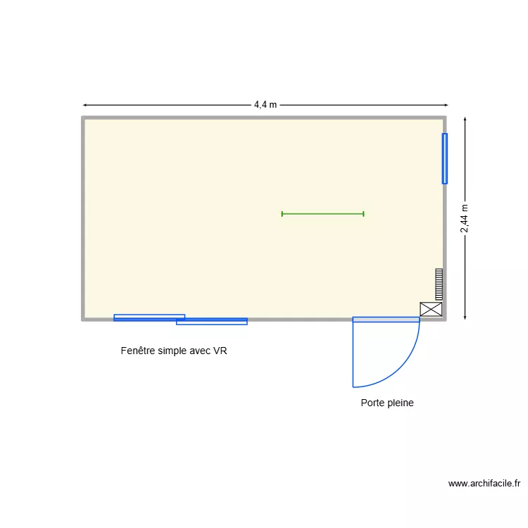 V575. Plan de 1 Pièce et 10 m² V575. Plan de 1 Pièce et 10 m²