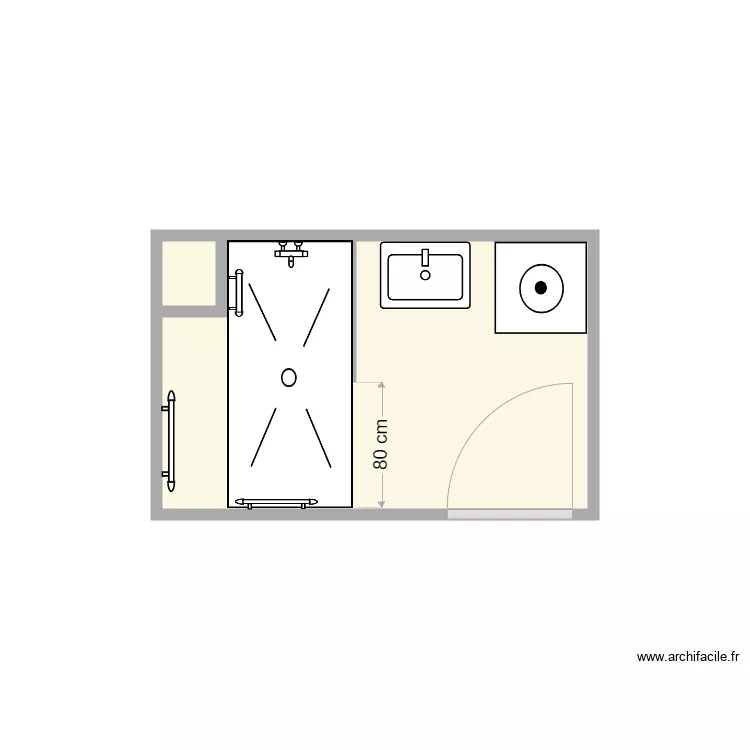 le bihan danielle apr&egrave;s travaux. Plan de 