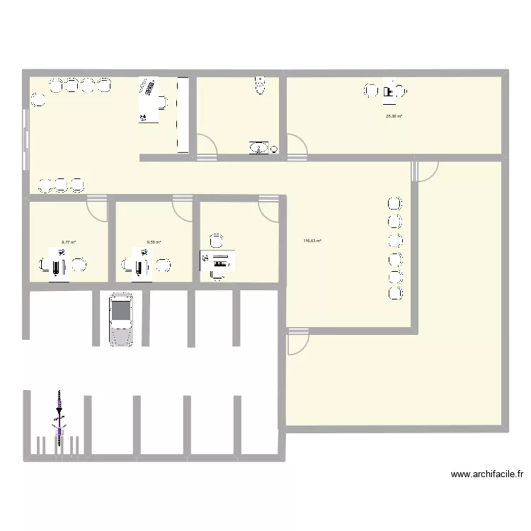 maison m&eacute;dicale. Plan de 