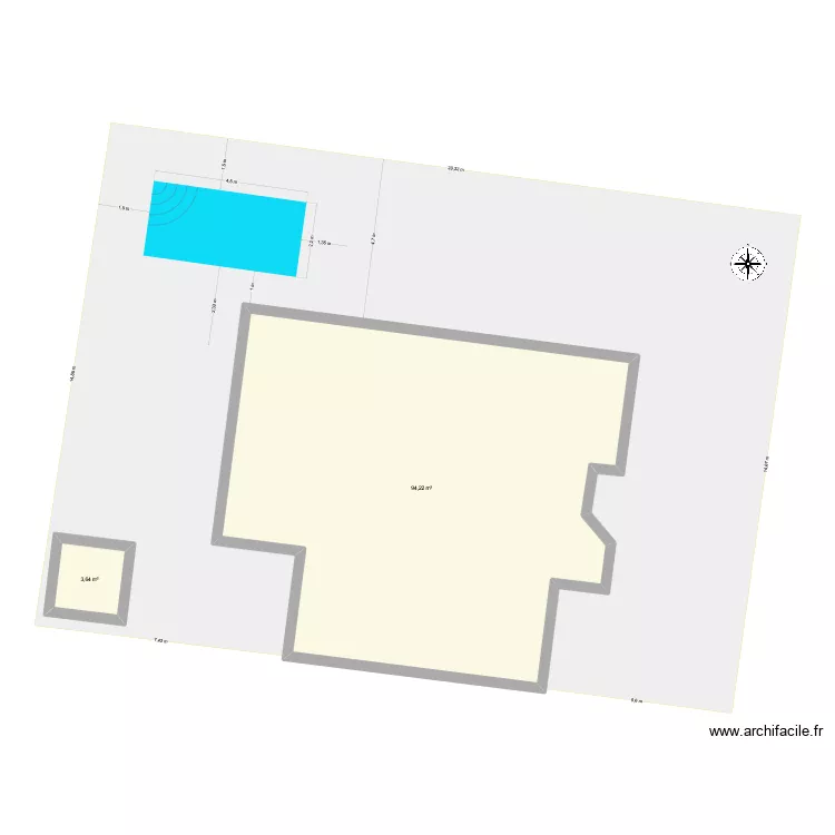 Maison Belle Etoile. Plan de 2 Pièces et 98 m² Maison Belle Etoile. Plan de 2 Pièces et 98 m²