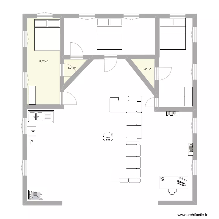 Saint gemme. Plan de 