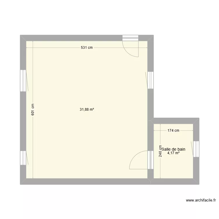 Appart Vierge. Plan de Appart Vierge. Plan de