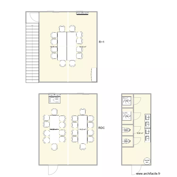 EIFFAGE BROTTEAUX R+1. Plan de EIFFAGE BROTTEAUX R+1. Plan de