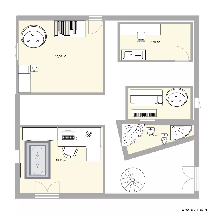 Maison Eline. Plan de 