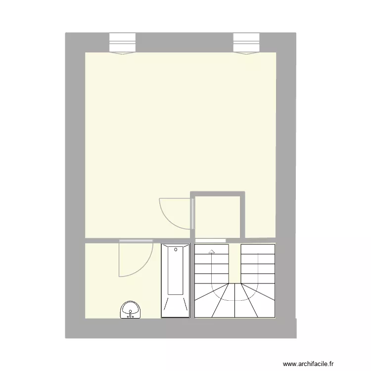 LLUCIA 33 R+4. Plan de 4  et 27 m²