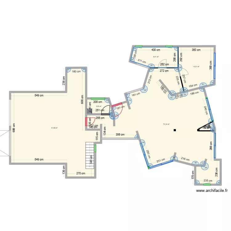 Maison Daix sans meuble. Plan de 