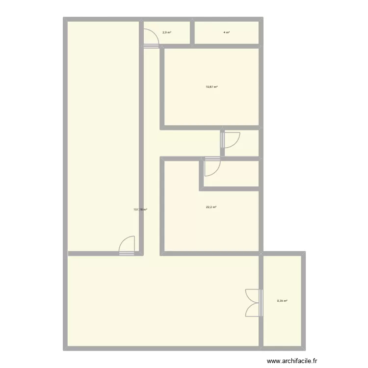 Slime house. Plan de 6 Pièces et 165 m²