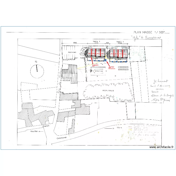  BOUSEROIS ENEDIS. Plan de 