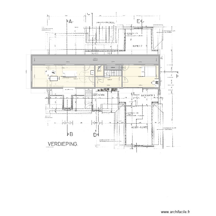Perez v04. Plan de 6 pièces et 60 m2