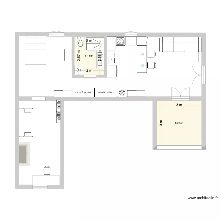 MEYRARGUES projet amenagement gite. Plan de MEYRARGUES projet amenagement gite. Plan de