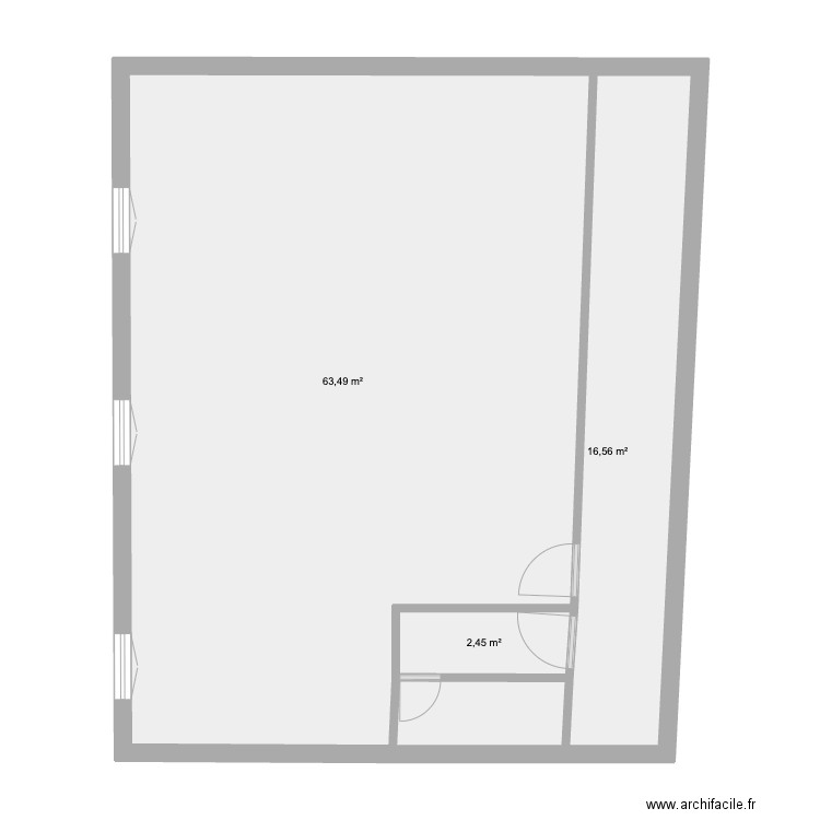 GRAVESON R+1 JUILLET 2025. Plan de 3 pièces et 83 m2