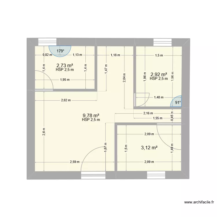 MAISON KOKO. Plan de 4 pièces et 19 m²