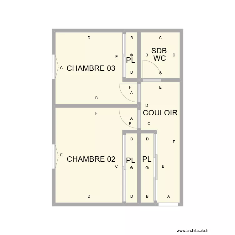 PLAN ETAGE SAINTE FELICITE PLB. Plan de 