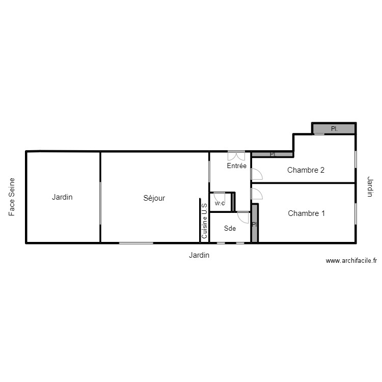 holin. Plan de 0 pièce et 0 m2
