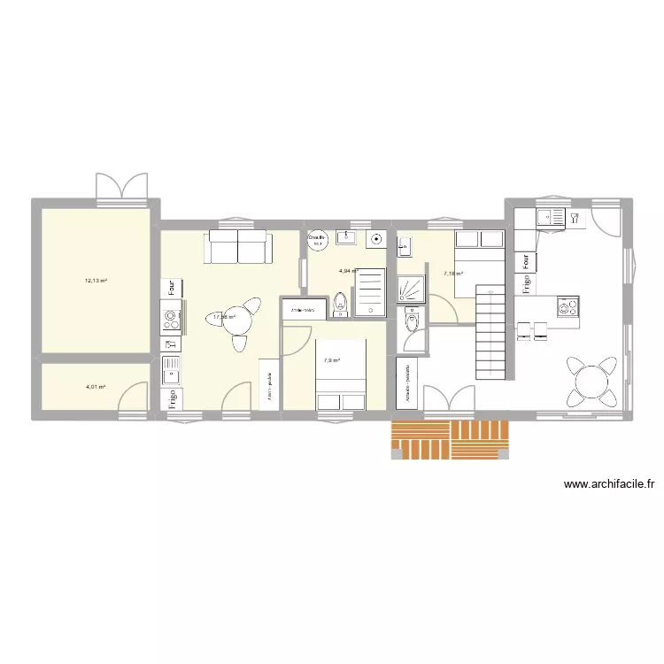 EYGLIERS - AVEC EXTENSION. Plan de 