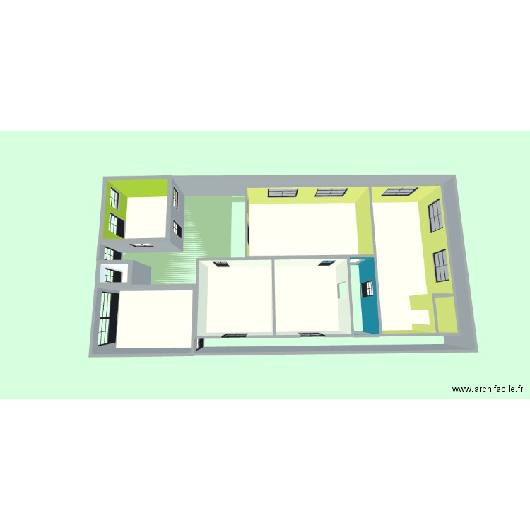 davie 2. Plan de 7 pièces et 126 m2