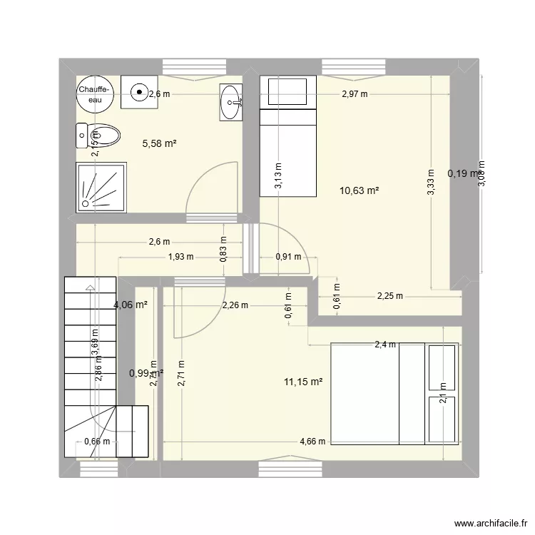 projet2. Plan de 6 et 33 m² projet2. Plan de 6 et 33 m²
