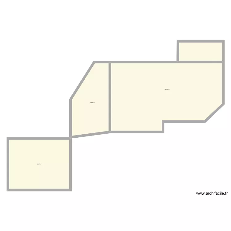 EXTENSION PUGNAC. Plan de 3  et 213 m²