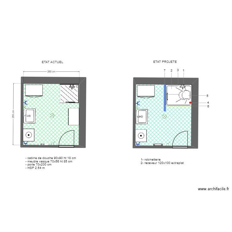 BESOU ADAPT. Plan de 2 pièces et 15 m2