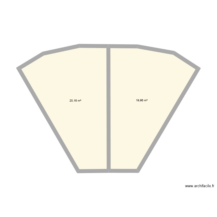 Avo2. Plan de 2 pièces et 40 m2