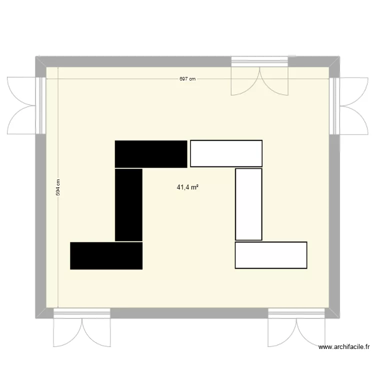 salle 1 . Plan de 