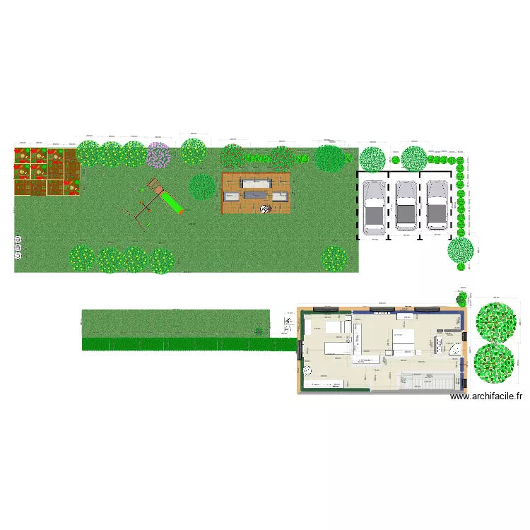 rdc chauss&eacute;e agrandissement . Plan de 