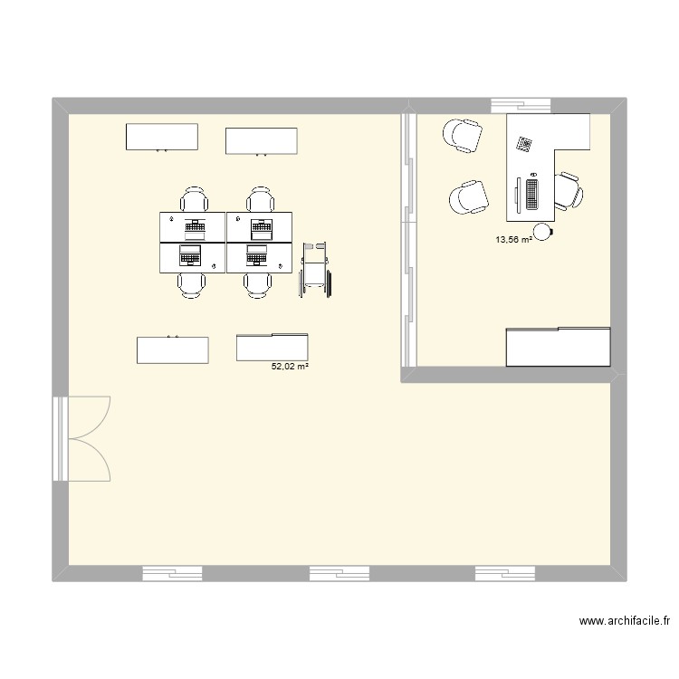 Plan Chap 8 CGRH. Plan de 2 pièces et 66 m2