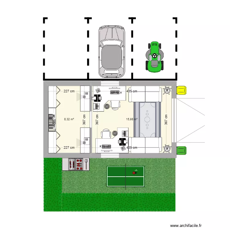 Startbup garage. Plan de 