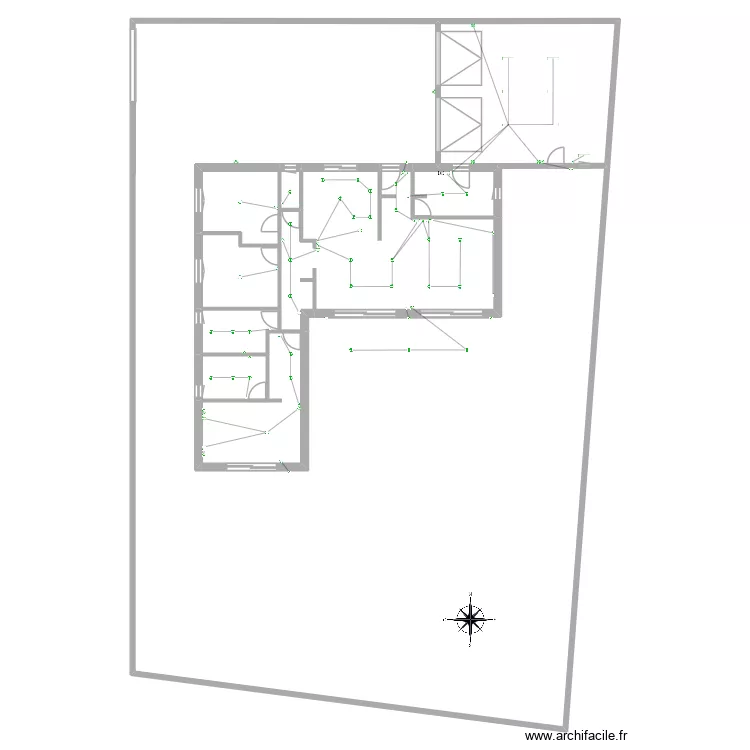 Maison Eclairage Vierge. Plan de 10  et 696 m²