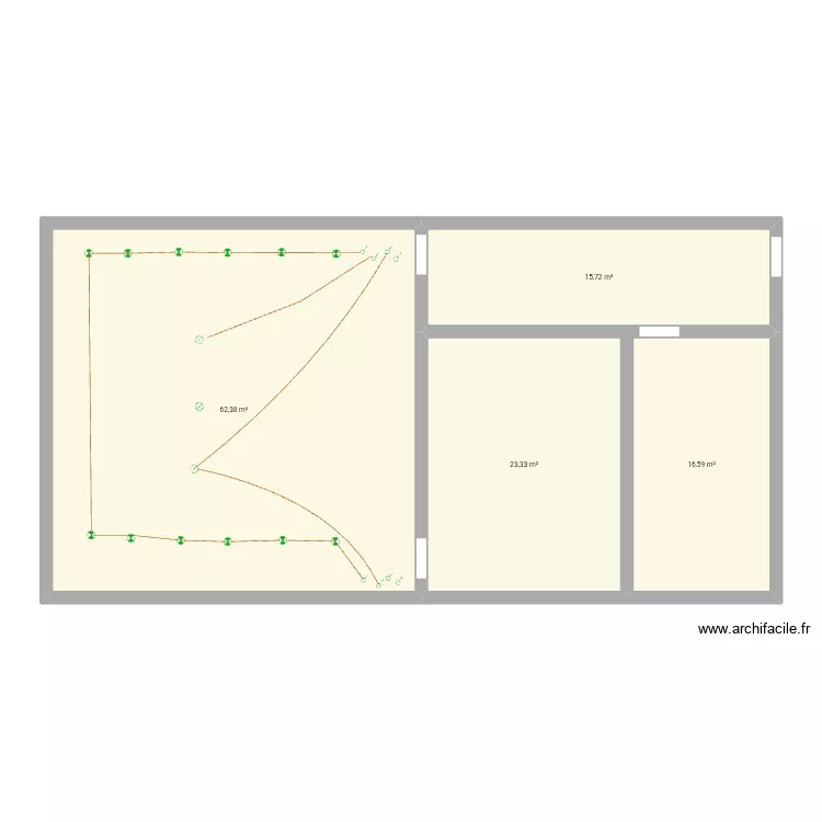 Marchand. Plan de 4 et 118 m² Marchand. Plan de 4 et 118 m²