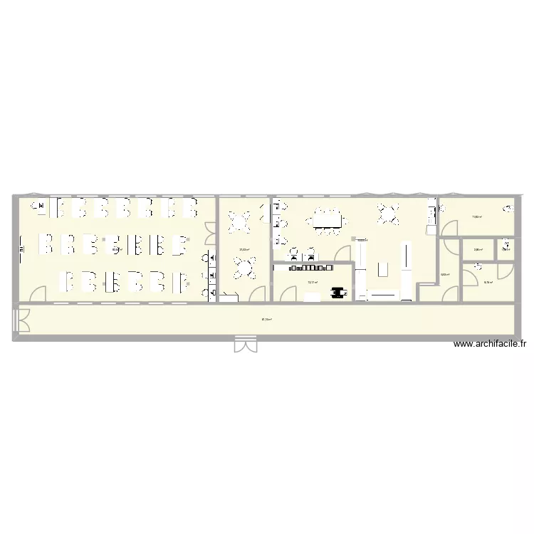 Plan coll&egrave;ge2. Plan de 10  et 262 m²